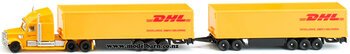 1/87 Freightliner Prime Mover & 2 Trailers "DHL"-trucks-and-trailers-Model Barn