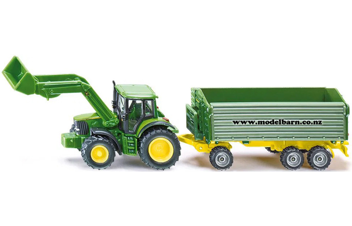 1/87 John Deere 6920S with Loader & 3-Axle Tip Trailer