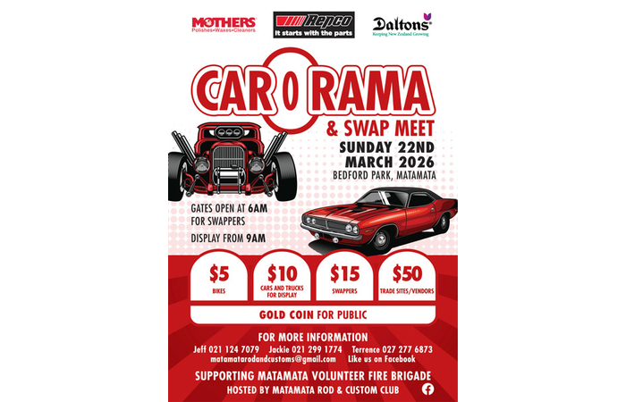 Car-O-Rama & Swap Meet March 22 2026