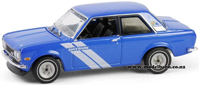 1/64 Datsun 510 (1972, blue & white) - Vehicles-Nissan & Datsun 1/64 Datsun 510 (1972, blue & white) - Vehicles-Nissan & Datsun