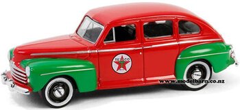 1/64 Ford Fordor Super Deluxe Sedan (1948, red & green) "Texaco"-vehicles-Model Barn