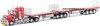 1/50 Freighter Flat Top B-Double Trailer Set (red & silver)