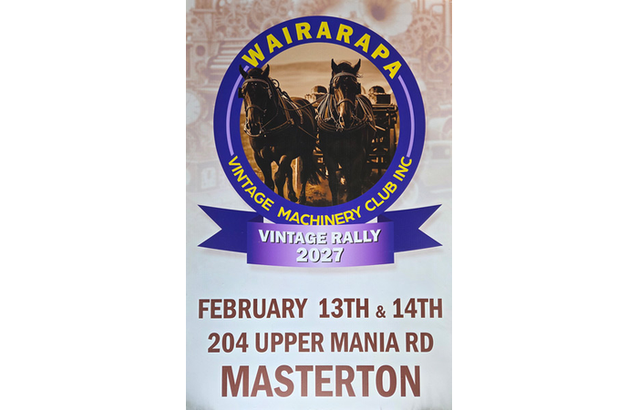 Masterton Vintage Rally February 13 & 14  2027