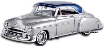 1/24 Chev Bel Air Coupe (1950, silver & blue)-vehicles-Model Barn