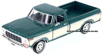 1/24 Ford F-150 Custom Pick-Up (1979, green & cream)-vehicles-Model Barn