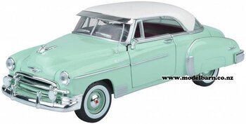 1/24 Chev Bel Air Coupe (1950, turquoise & white)-chevrolet-and-gmc-Model Barn