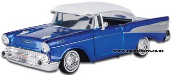 1/24 Chev Bel Air Coupe (1957, blue & white)-vehicles-Model Barn