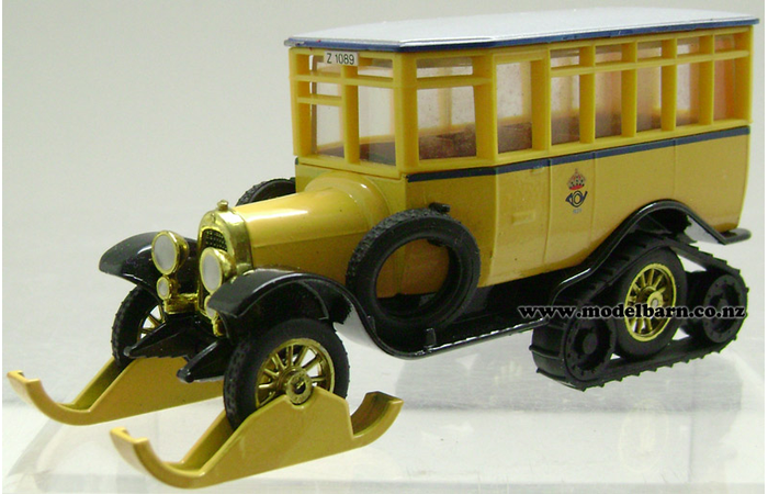 1/49 Scania Vabis Half Track Post Bus (1923, yellow & black) 