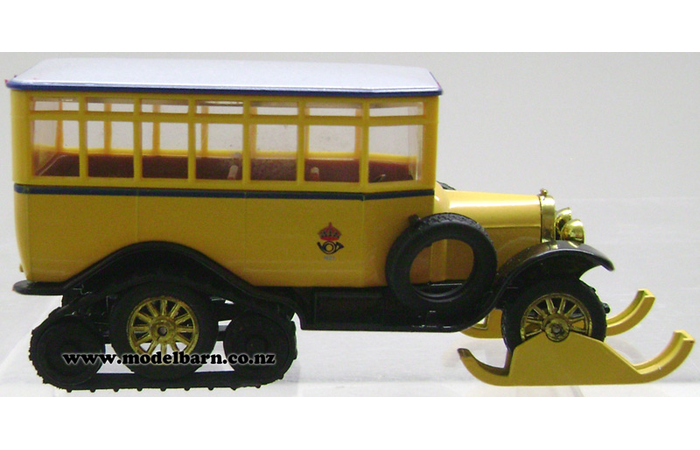 1/49 Scania Vabis Half Track Post Bus (1923, yellow & black