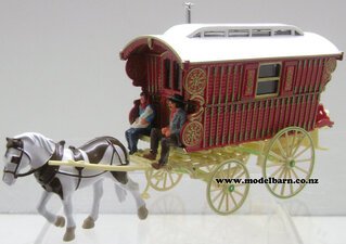 Gypsy Caravan with Horse (1900) Matchbox-horse-drawn-vehicles-Model Barn