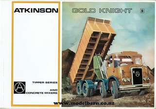 Atkinson Gold Knight Tippers & Concrete Mixers Sales Brochure-other-brochures-Model Barn