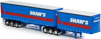 1/50 Freighter Tautliner B-Double Trailer Set "Shaw's Transport"-trucks-and-trailers-Model Barn