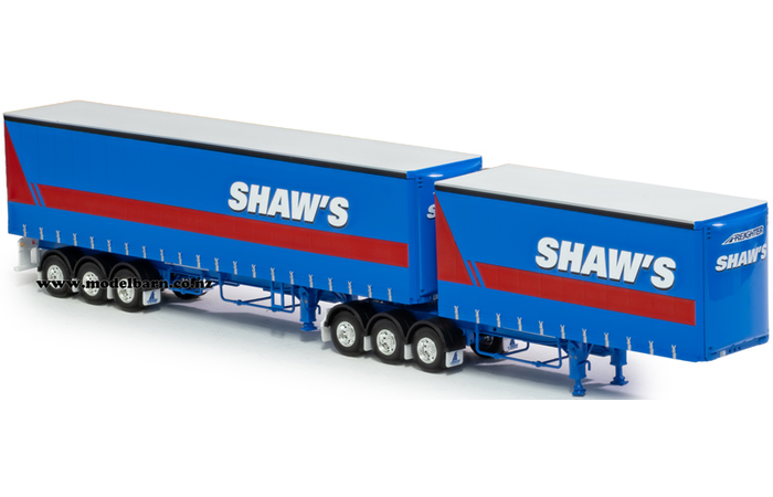 1/50 Freighter Tautliner B-Double Trailer Set "Shaw's Transport"