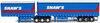 1/50 Freighter Tautliner B-Double Trailer Set "Shaw's Transport"