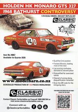 Classic Carlectables 1/18 Holden HK Monaro GTS 327 1968 Bathurst A4 Shop Poster-model-catalogues-Model Barn