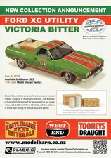 Classic Carlectables Ford XC Ute "Victoria Bitter" A4 Shop Poster-model-catalogues-Model Barn