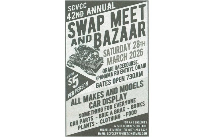 Orari Swap Meet & Bazaar March 28 2026