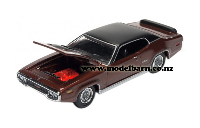 1/64 Plymouth GTX (1971, brown & black)