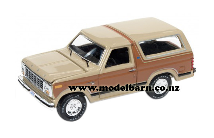 1/64 Ford Bronco (1980, dark brown & light brown)
