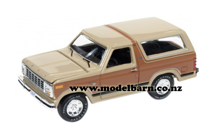 1/64 Ford Bronco (1980, dark brown & light brown)