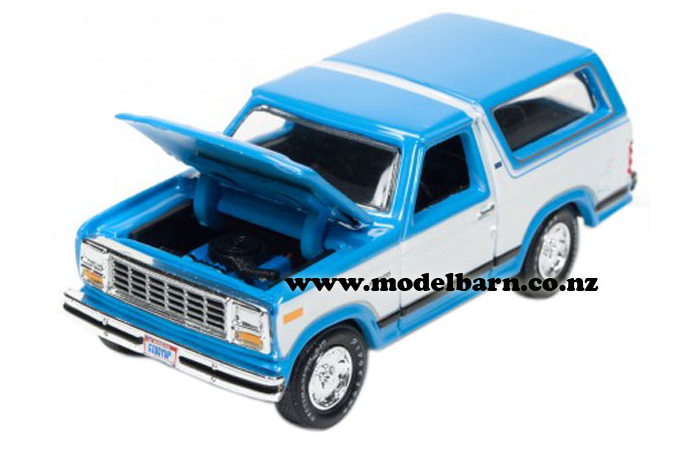 1/64 Ford Bronco (1980, blue & white)