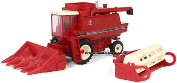 1/64 International 1460 Axial-Flow Combine Harvester with Grain & Corn Heads-farm-equipment-Model Barn