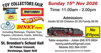 Upper Hutt Toy Collectors Fair November 15 2026-upcoming-events-Model Barn