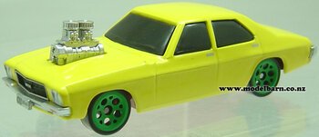 1/64 Holden HQ Sedan with Blown Engine (Yellow)-holden-Model Barn