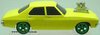 1/64 Holden HQ Sedan with Blown Engine (Yellow)