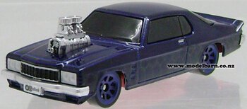 1/64 Holden HX LE Coupe with Blown Engine (Dark Blue)-holden-Model Barn