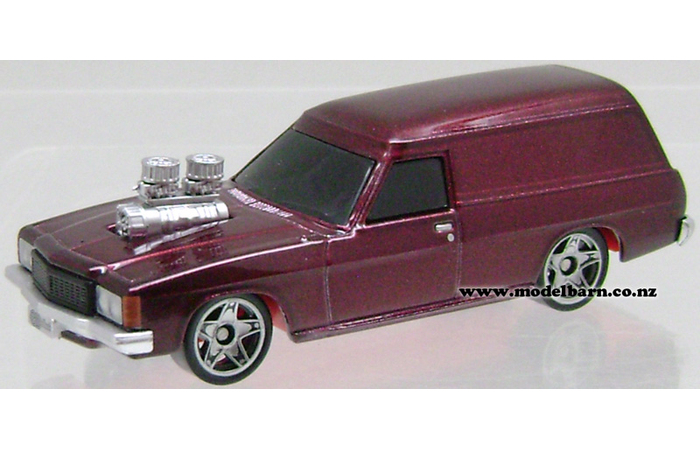 1/64 Holden HZ Panel Van with Blown Engine (Burgundy)