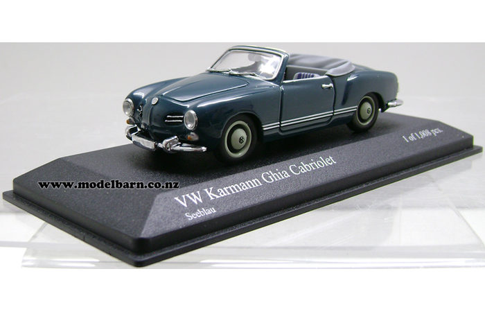 1/43 Volkswagen Karmann Ghia Cabriolet (1957, blue)