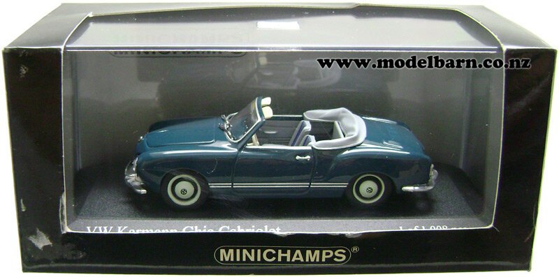 1/43 Volkswagen Karmann Ghia Cabriolet (1957, blue) - Vehicles