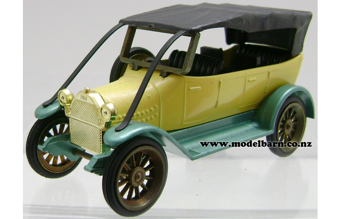 1/45 Fiat Tourer with Soft Top (1911, yellow, black & turquoise)
