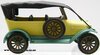 1/45 Fiat Tourer with Soft Top (1911, yellow, black & turquoise)