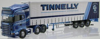 1/50 Scania R580 Prime Mover & Semi Curtainside Trailer "Tinnelly Transport"-scania-Model Barn