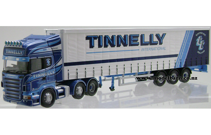 1/50 Scania R580 Prime Mover & Semi Curtainside Trailer "Tinnelly Transport"
