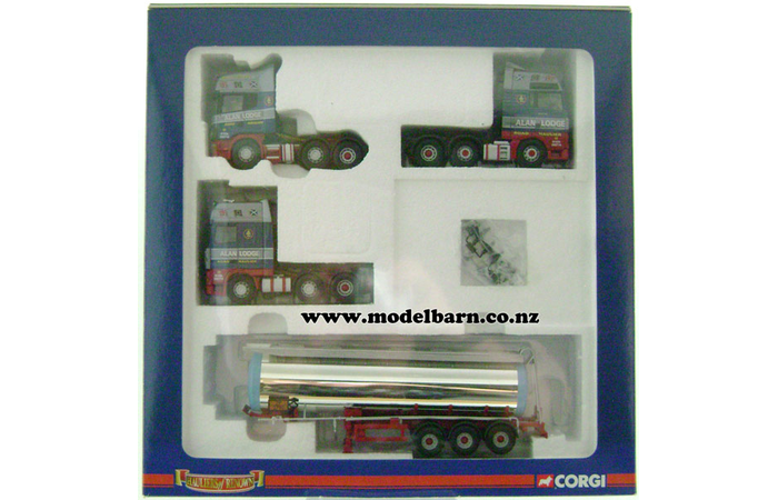 1/50 Scania 124L, MAN TGA 26.450, DAF XF Prime Movers & Tanker Trailer "Alan Lodge"