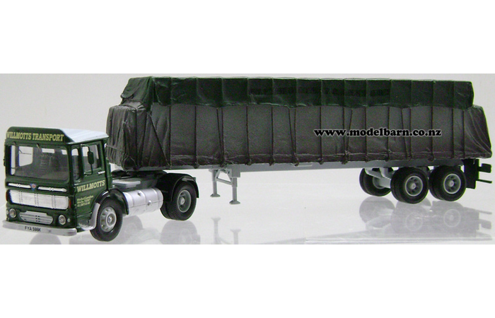 1/50 AEC Ergo Prime Mover & Semi Sheeted Platform Trailer "Willmotts Transport"
