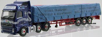 1/50 Volvo FH-420 Prime Mover & Semi Sheeted Trailer "Intake Transport"-volvo-Model Barn