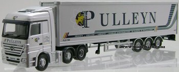 1/50 Mercedes Actros Prime Mover & Semi Refer Trailer "Pulleyn Transport Ltd"-mercedes-Model Barn
