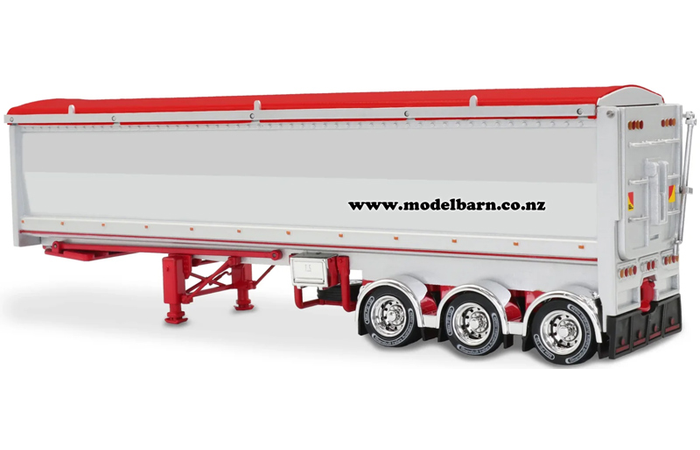 1/50 Sloanbuilt TOA Semi Tip Trailer (red & silver)