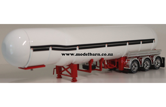 1/50 Semi LPG Tanker Trailer (white & red)