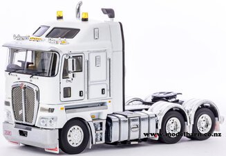 1/50 Kenworth K200 Prime Mover 2.3m (White & Black)-kenworth-Model Barn