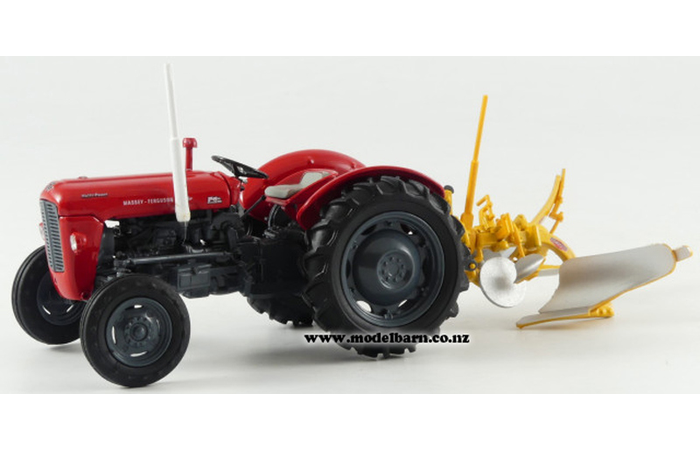 1/32 Massey Ferguson 35X with Rumptstad 2-Furrow Plough Set