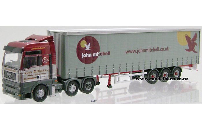 1/50 MAN TGA XXL Prime Mover & Semi Curtainside Trailer "John Mitchell"