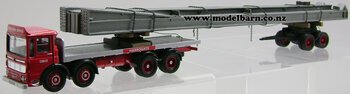 1/50 AEC Ergo 4-Axle Platform Lorry with Dolly & Girder Load "British Road Services"-aec-Model Barn