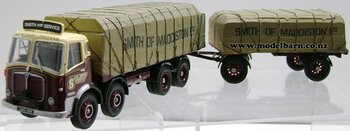 1/50 AEC Mk V 4-Axle Sheeted Platform Lorry & 2-Axle Sheeted Trailer "Smith of Maddiston"-aec-Model Barn