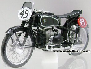 1/10 BMW R50 TT Racing Motorbike #49 "Schorsch Meier" (1939, black)-motorbikes-and-atvs-Model Barn