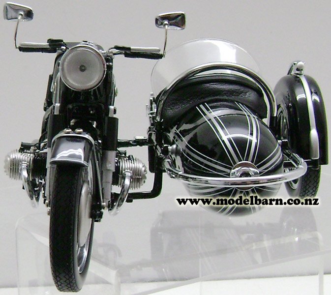 1/10 BMW R60/2 Motorbike & Sidecar Combo (black) - Vehicles